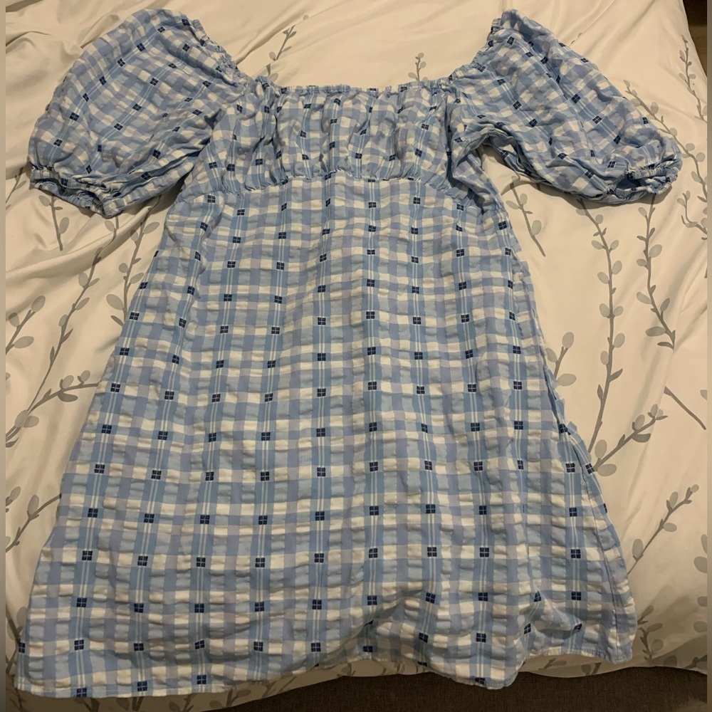H&M blue mini dress